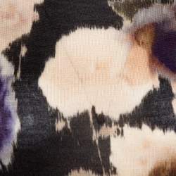 Dior Multicolor Floral Print Wool Silk Knit Sleeveless Top M