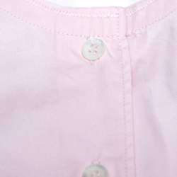 Pre Owned Dior Light Pink Cotton Button Front Tunic Shirt M