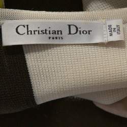 Dior Multicolor Color Block Knit Asymmetrical Top M
