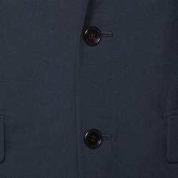 Pre Owned Dior Navy Blue Wool Tailored Blazer L