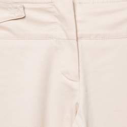 Dior Boutique Beige Cotton Cuffed Hem Pants S