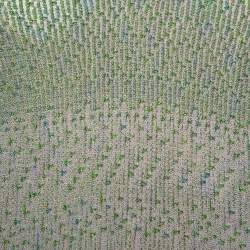 Dior Green & Pink Lurex Knit Flared Tent Dress S