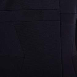 Christian Dior Navy Blue Wool Paneled Coat & Tapered leg Trousers Set M