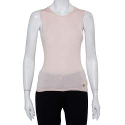 Christian Dior Beige Cashmere & Silk Sleeveless Jumper M