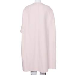 Pre Owned معطف كريستيان ديور كشمير وردي أزرار أمامية متوسط الطول مقاس صغير (سمول)