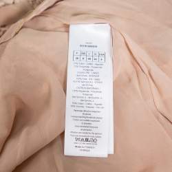Pre Owned Christian Dior Light Pink Lace Sleeveless Midi Wrap Dress S