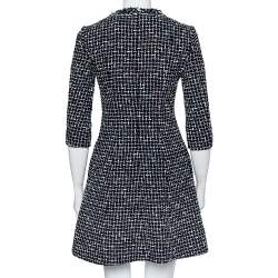 Pre Owned فستان كريستيان ديور تويد أسود قصه حرف ايه قصير مقاس صغير (سمول)