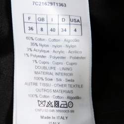 Pre Owned فستان كريستيان ديور تويد أسود قصه حرف ايه قصير مقاس صغير (سمول)