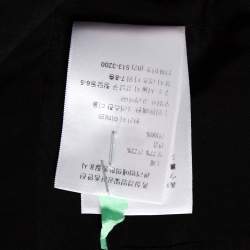 Pre Owned فستان كريستيان ديور ميني تفاصيل صدرية حرير وصوف أسود مقاس صغير