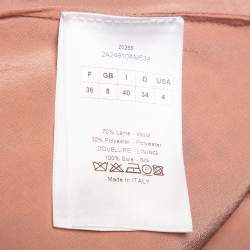 Christian Dior Light Pink Lace Flared Dress S
