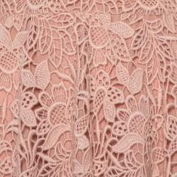 Christian Dior Light Pink Lace Flared Dress S