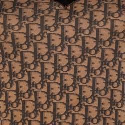 Christian Dior Brown Trotter Printed Cotton Bow Detail T-Shirt M