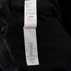 Christian Dior Midnight Blue Velvet Angel Applique Collared Mini Dress S