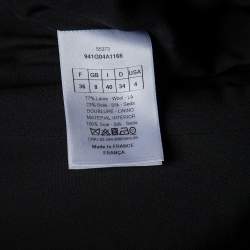Pre Owned Christian Dior Black Wool & Silk Sleeveless Blazer S