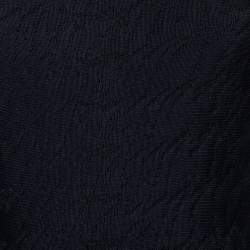 مملوكة مسبقًا فستان ميني ديور تريكو أسود منقوش بلا أكمام مقاس صغير - سمول