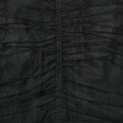 Christian Dior Black Lace Embellished Detail Sleeveless Gown M
