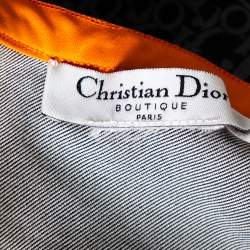 Christian Dior Vintage Navy Blue Logo Monogram Jersey Contrast Trim Camisole M