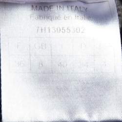 Pre Owned Christian Dior Grey Silk & Cashmere Knit Sweater S