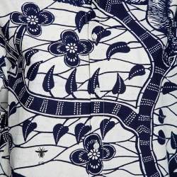Pre Owned Dior Blue Printed Cotton La Roue De La Fortune Oversized Shirt S