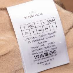 Dior Beige Cotton Single Breasted Blazer S