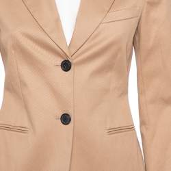 Dior Beige Cotton Single Breasted Blazer S