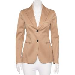 Dior Beige Cotton Single Breasted Blazer S