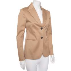 Dior Beige Cotton Single Breasted Blazer S