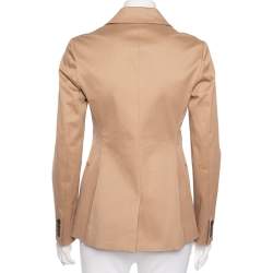 Dior Beige Cotton Single Breasted Blazer S