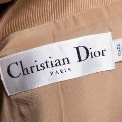 Dior Beige Cotton Single Breasted Blazer S