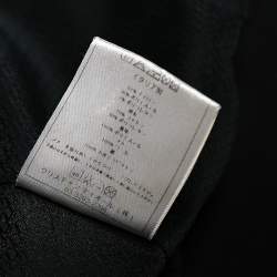 Pre Owned Dior Black Synthetic & Rabbit Fur Lined Corset Trimmed Jacket S
