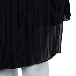 Pre Owned Dior Black Pleated Skirt M