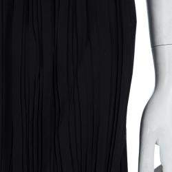 Pre Owned Dior Black Pleated Skirt M