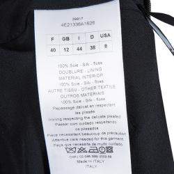 Pre Owned Dior Black Pleated Skirt M