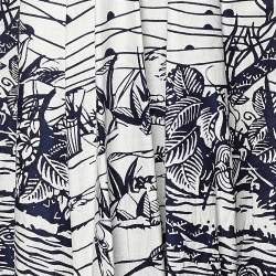 Dior Grey Printed Cotton Skirt S