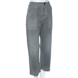 Dior Grey Denim Wide Legged Pants S