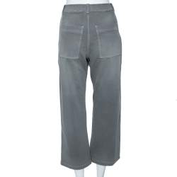 Dior Grey Denim Wide Legged Pants S