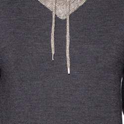 Dior Grey Wool & Alpaca Knit Hooded Sweater XS