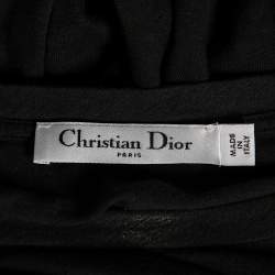 Dior Black Printed Cotton Short Sleeve T-Shirt M