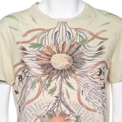 Dior Multicolored Ombre Cotton Printed Short Sleeve T-Shirt L