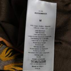 Pre Owned Dior Brown Printed Cotton Short Sleeve T-Shirt M
