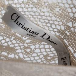 Dior Off White Silk Knit Sleeveless Top M