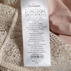 Dior Off White Silk Knit Sleeveless Top M