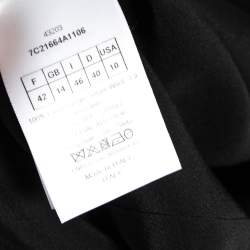 Dior Black Wool Midi Dress L