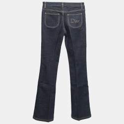 Dior Blue Denim Flared Jeans S