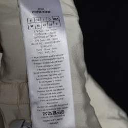 Dior Cream Silk Embellished Sleeveless Dress M