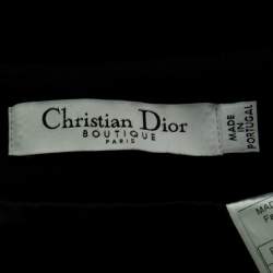 Dior Black Wool Pencil Skirt M