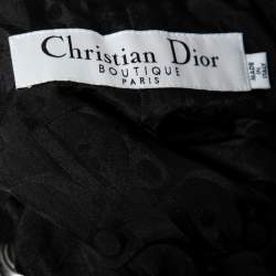 Dior Black Wool Flared Long Sleeve Jacket M