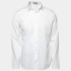 Dior White Cotton Button Front Shirt M