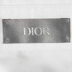 Dior White Cotton Button Front Shirt M
