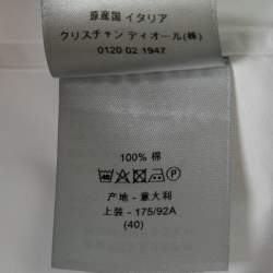 Dior White Cotton Button Front Shirt M